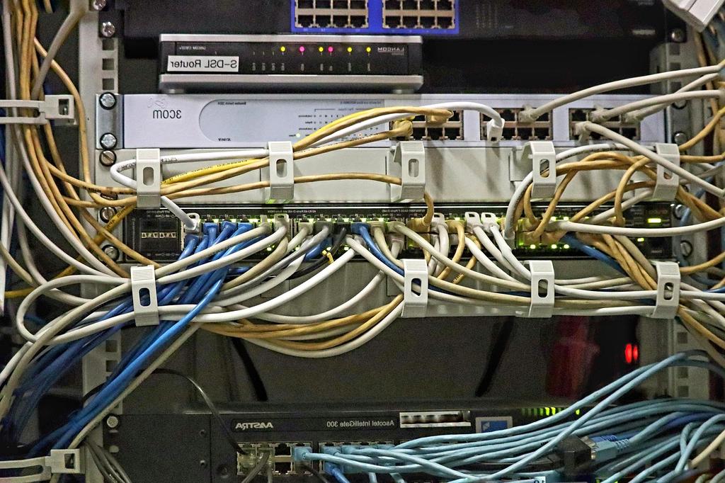 Modern on-premises server room